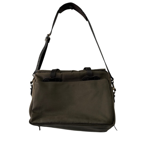 RUGGED TWILL PADDED COMPUTER BAG - Otter Green, Exceptional Condition - Picture 2 of 12